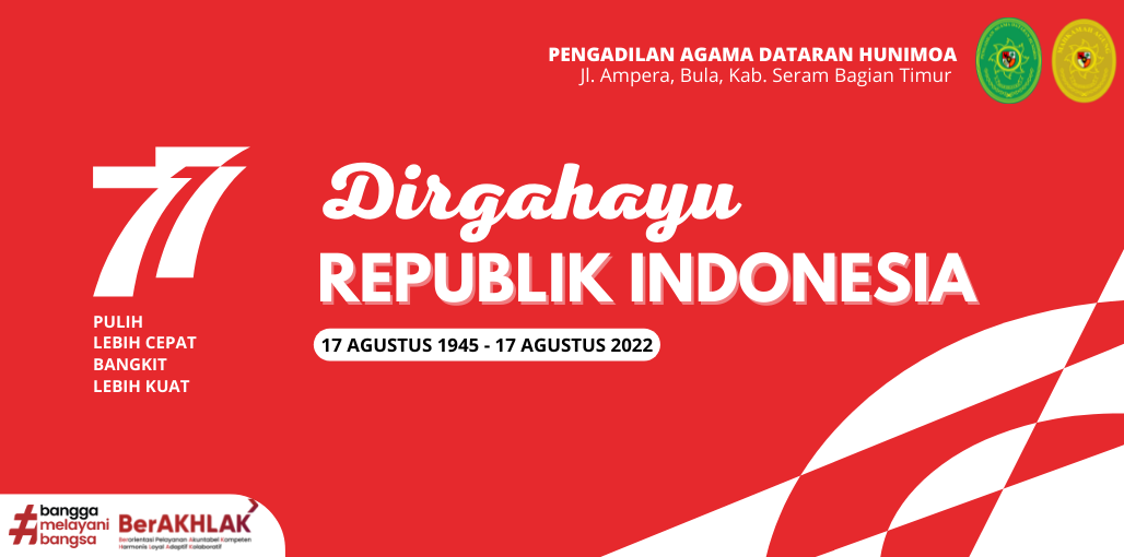 DIRGAHAYU REPUBLIK INDONESIA KE 77 TAHUN