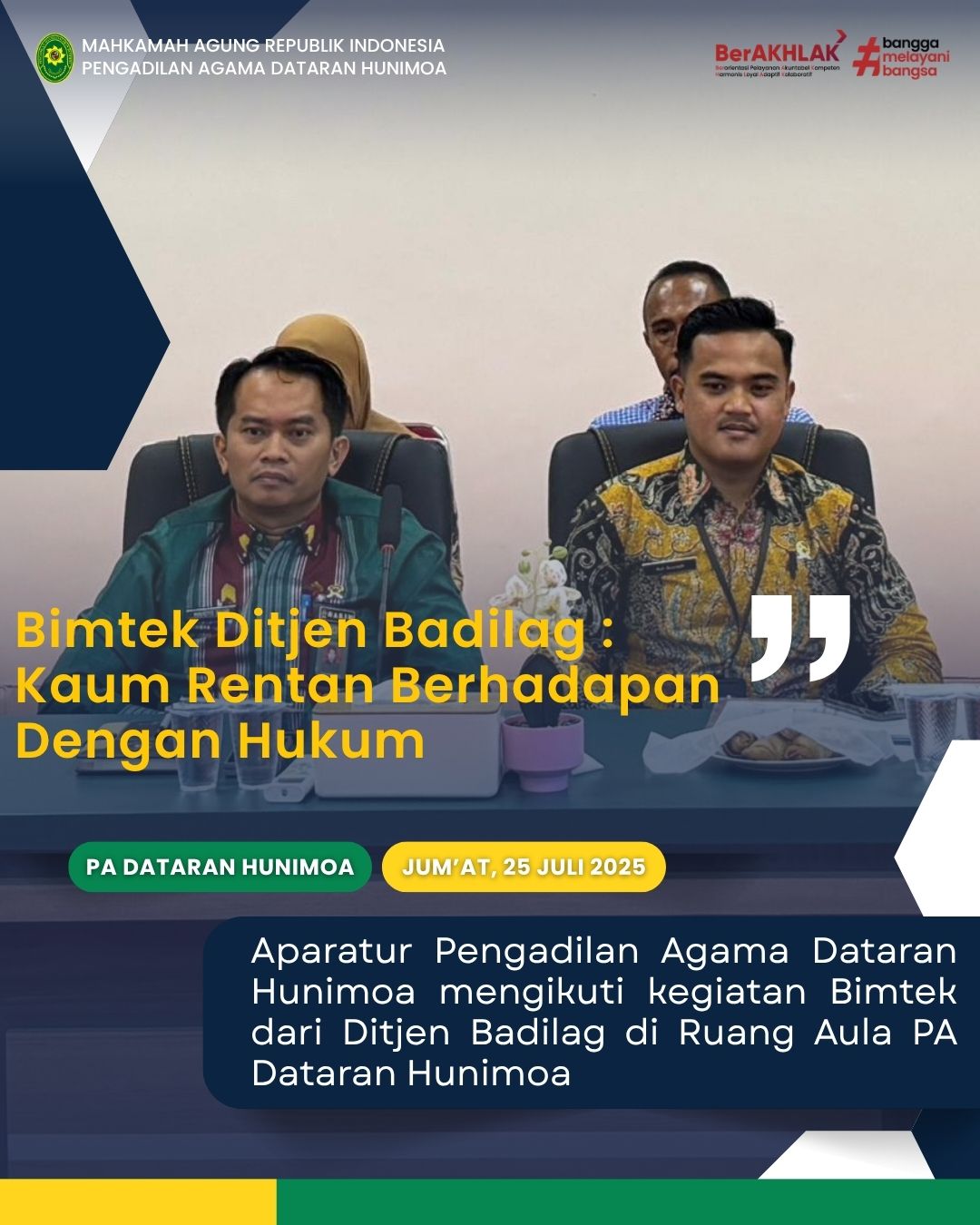 Bimtek Badilag 25 7 1